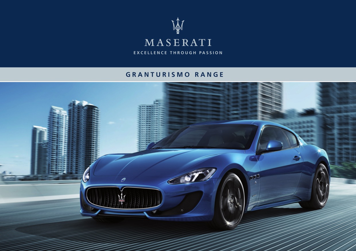 2013 Maserati Granturismo Brochure